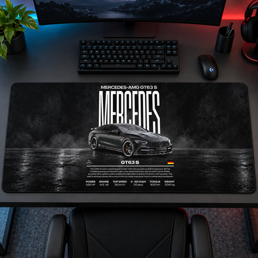 Mercedes-AMG GT 63 S Teknik Tasarım Mouse Pad - Y1921