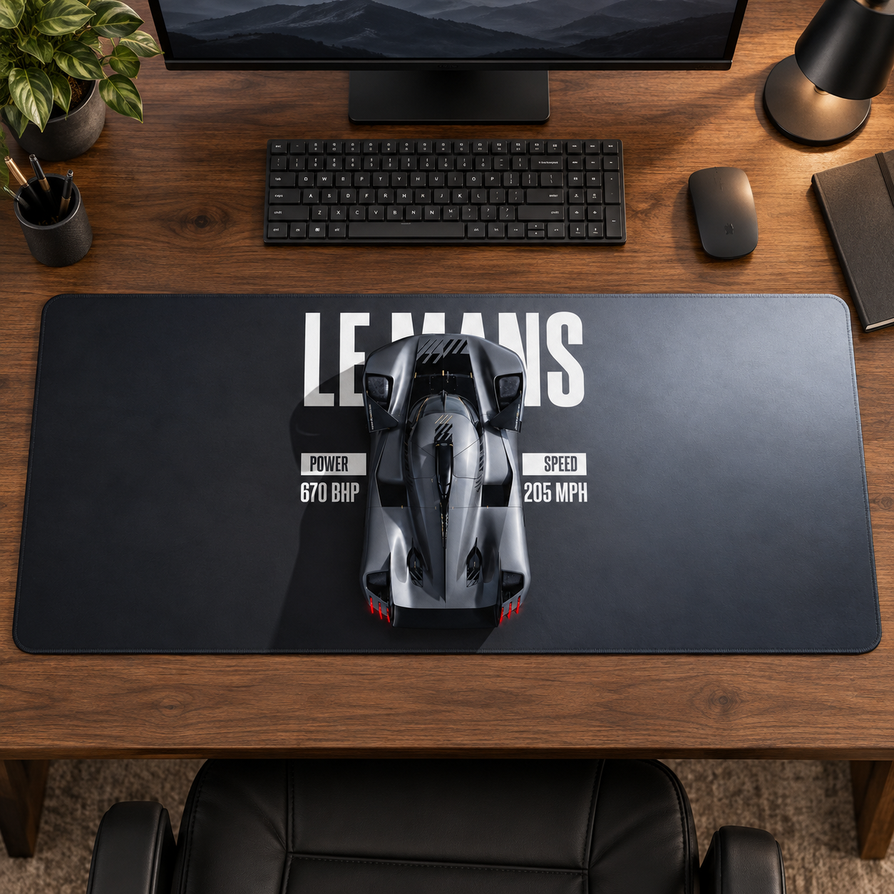 Le Mans Prototipi Üstten Görünüm Mouse Pad - Y1922