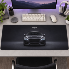 Jaguar Gri Ön Görünüm Mouse Pad - Y1924