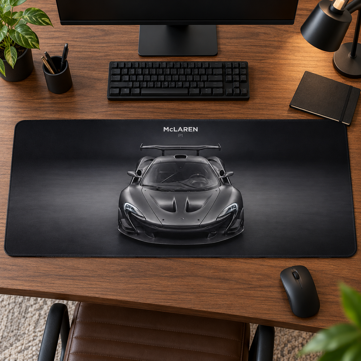 McLaren Gri Stüdyo Portresi Mouse Pad - Y1927