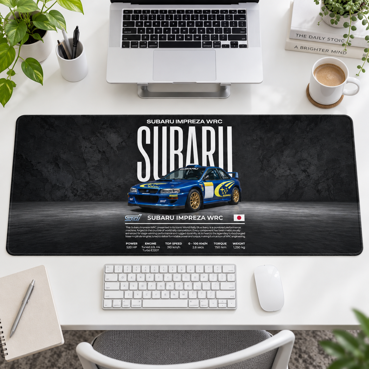 Subaru Impreza WRC Teknik Tasarım Mouse Pad - Y1933