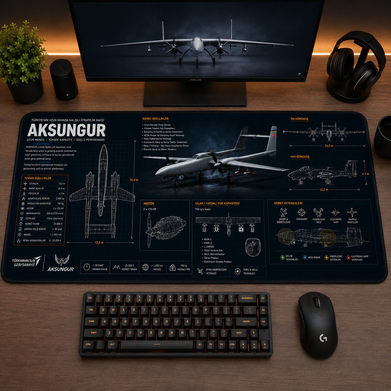 Aksungur Teknik Tasarım Mouse Pad