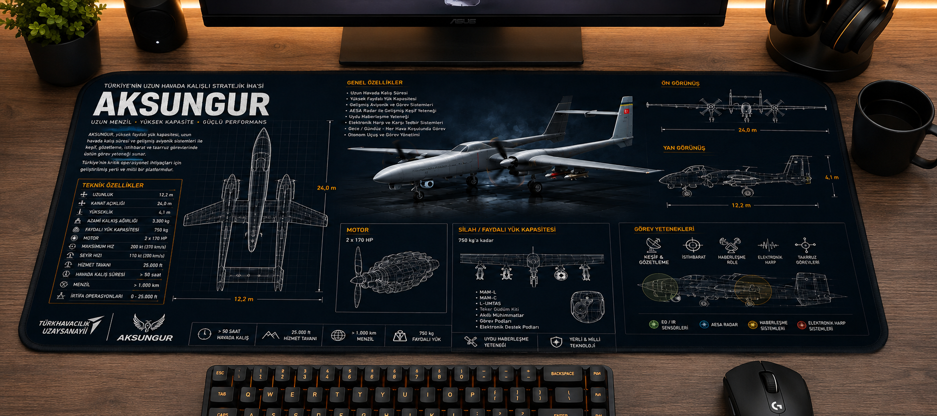 Aksungur Teknik Tasarım Mouse Pad